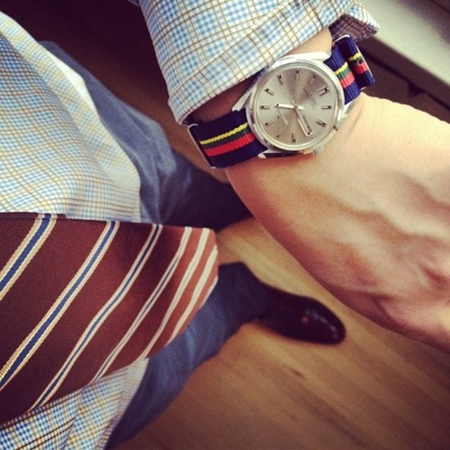 Twirling Clare ribbon watch band