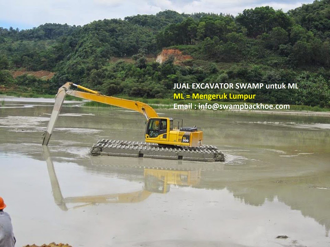 JUAL & RENTAL AMPHIBIOUS SWAMP EXCAVATOR & POMPA DREDGER SEDOT LUMPUR