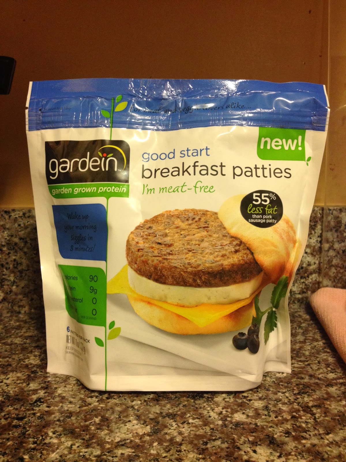StayatHome Vegan Review Gardein Breakfast Sausage Patties and Upton