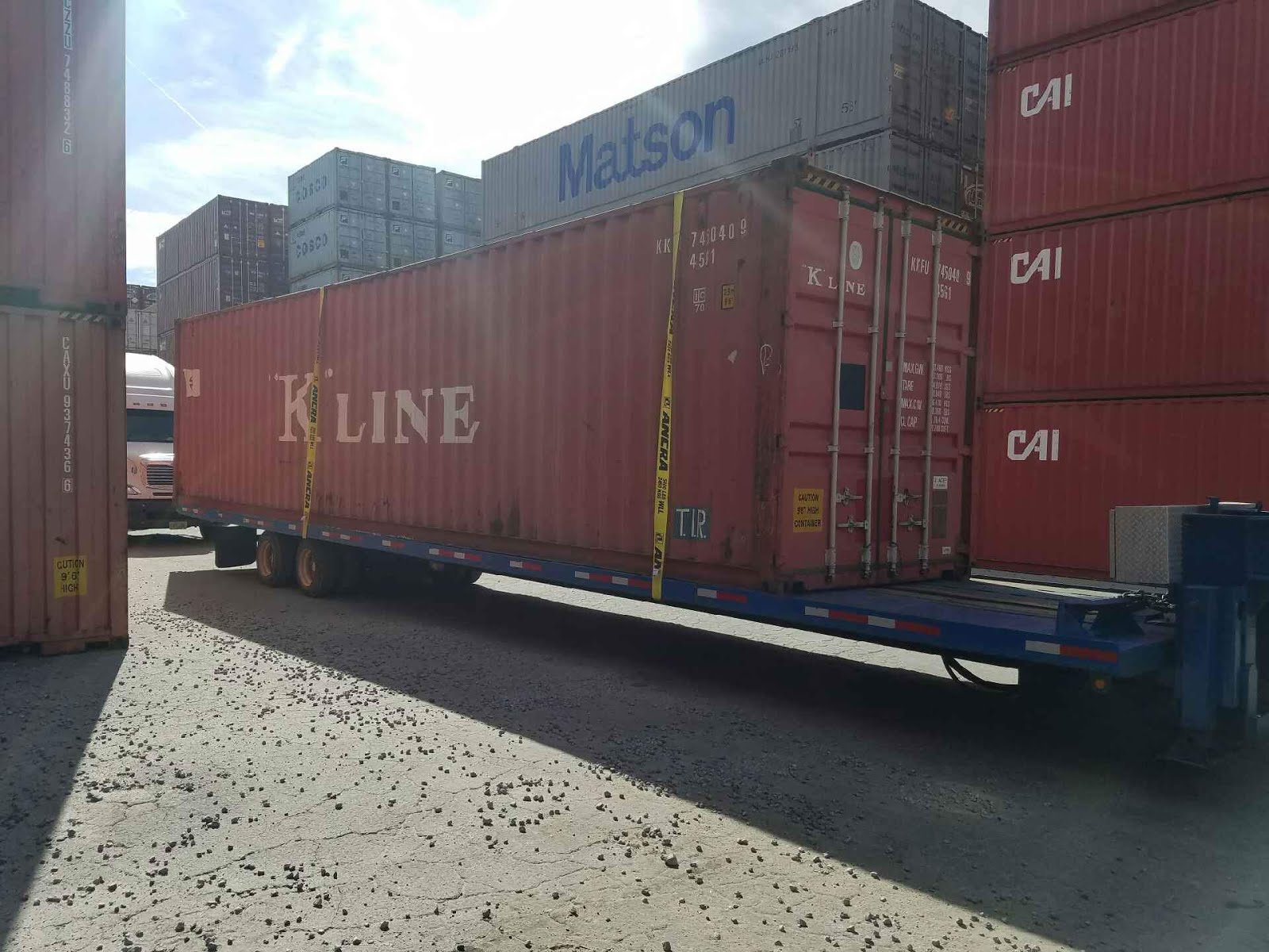 Atlanta Used Shipping Containers and Semi Trailers Painting a Used