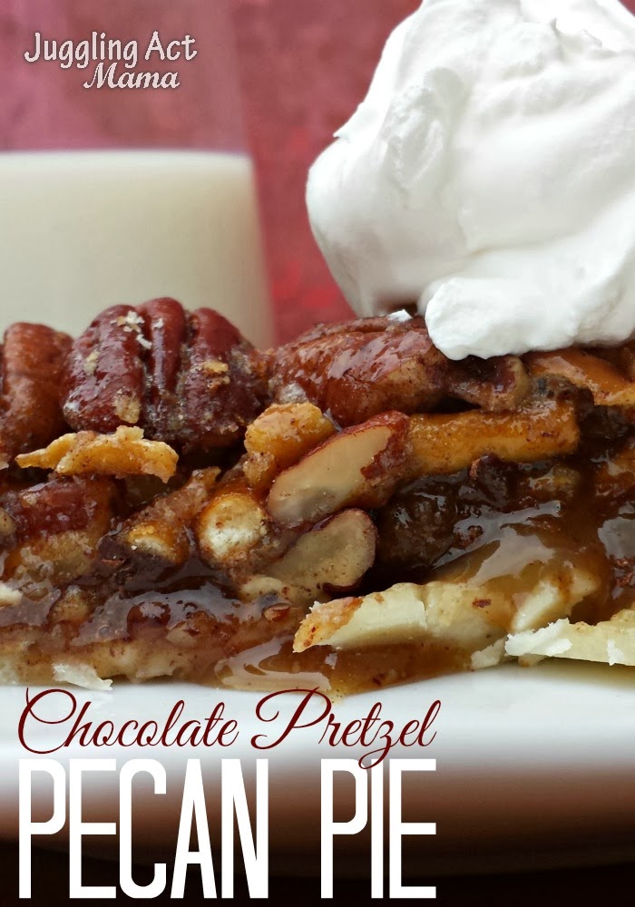 Chocolate Pretzel Pecan Pie Juggling Act Mama