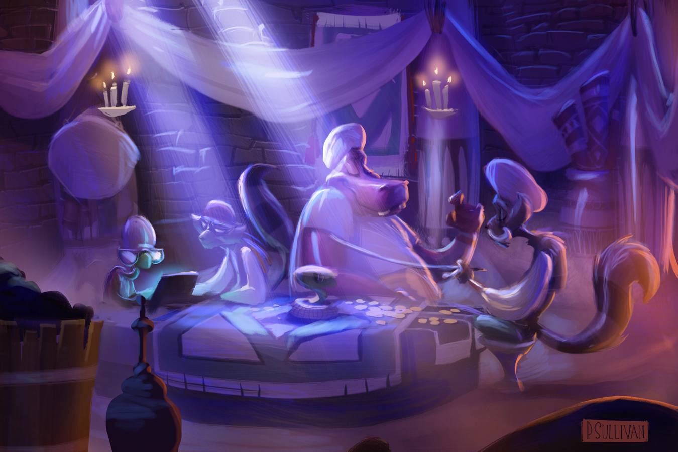 Artes do game Sly Cooper Thieves in Time, por Paul Sullivan - THECAB