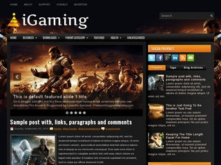 iGaming blogger template