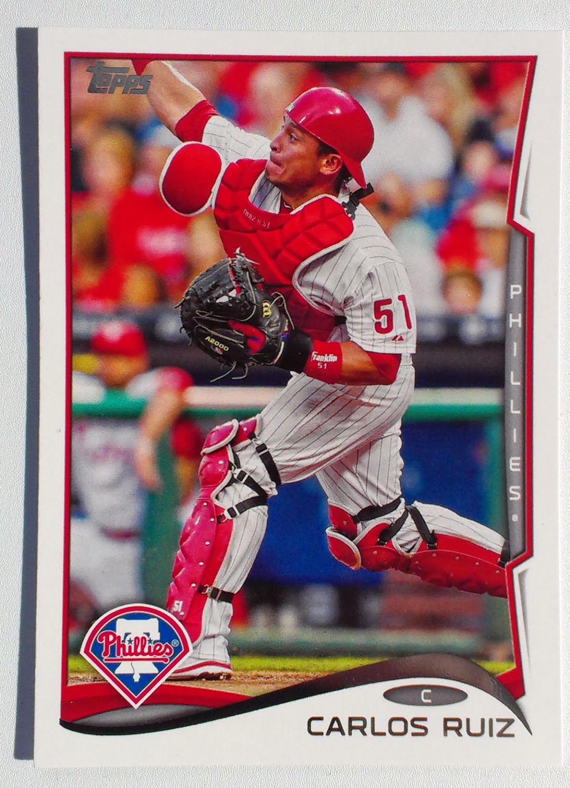 Phungo 2014 First Phillies Card Topps 182 Carlos Ruiz and Phillies