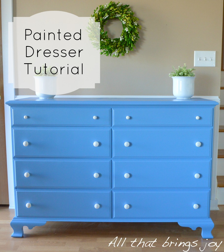 blue nursery dresser