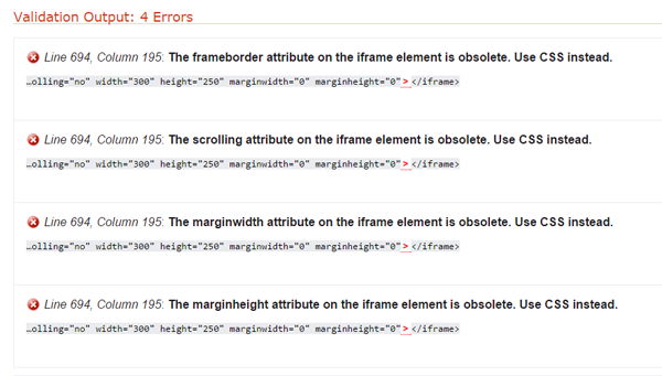 Pemasangan Iframe Error Valid HTML5 Pemasangan Iframe Error Valid HTML5