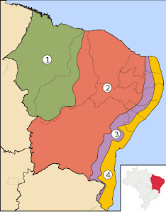 Mapa do Nordeste_Regiões