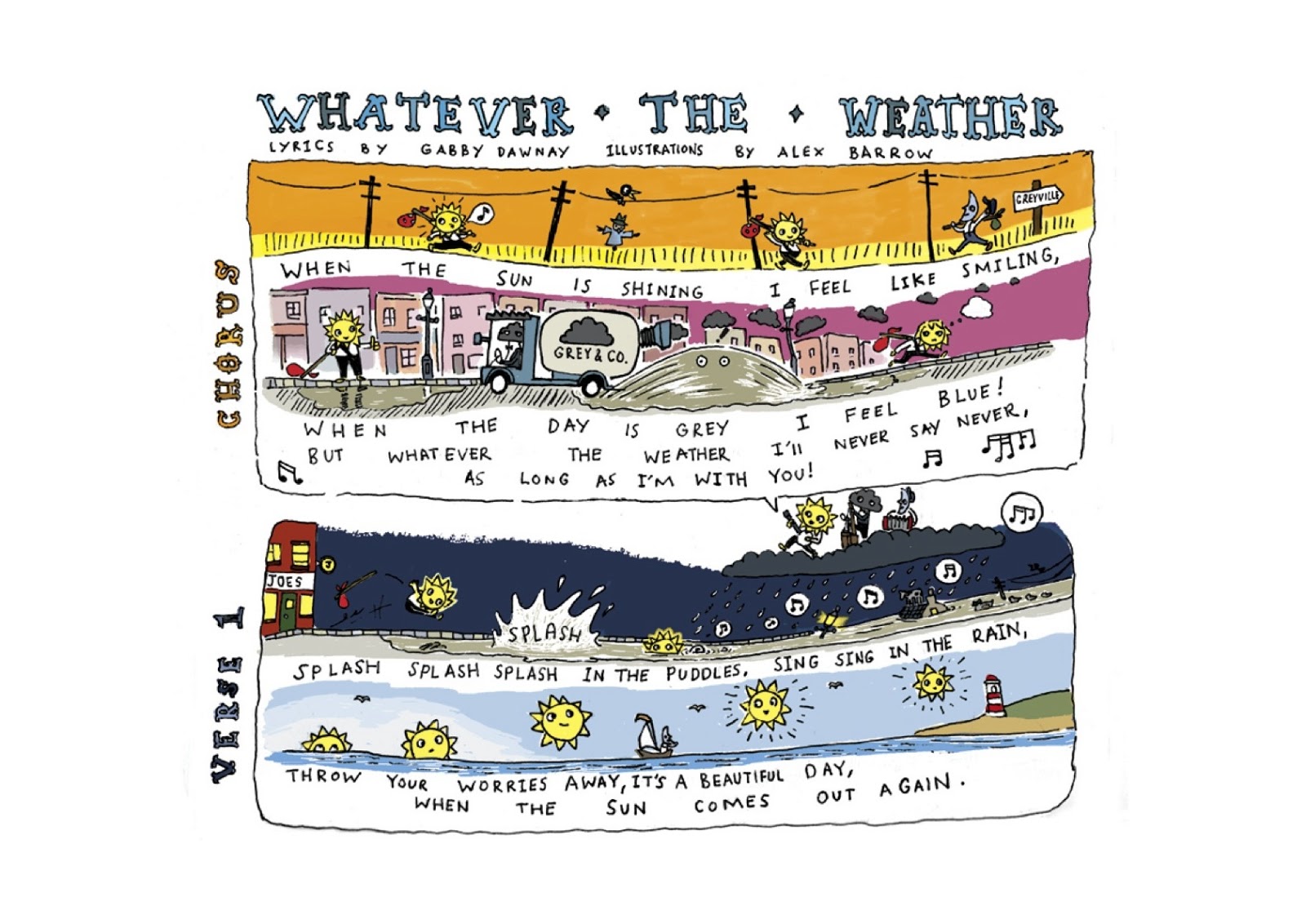 Gabby Dawnay writing and artwork POEMS, SONGS &amp; STORIES