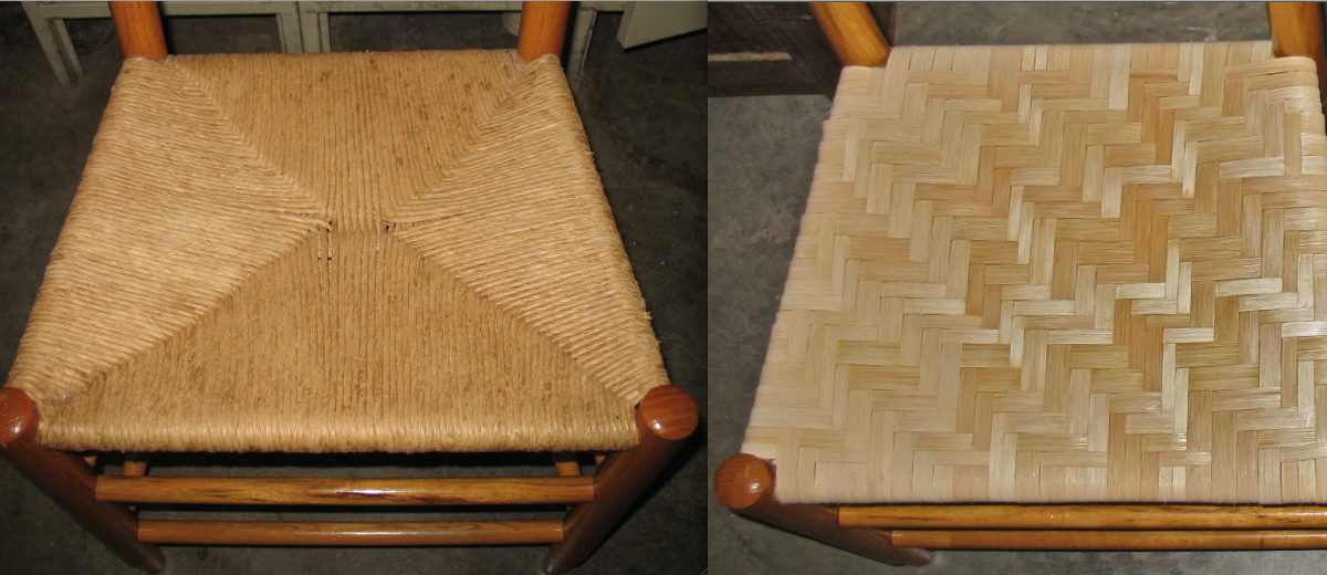 The Craftsman Two Different Woven Seats On The Same Chair!