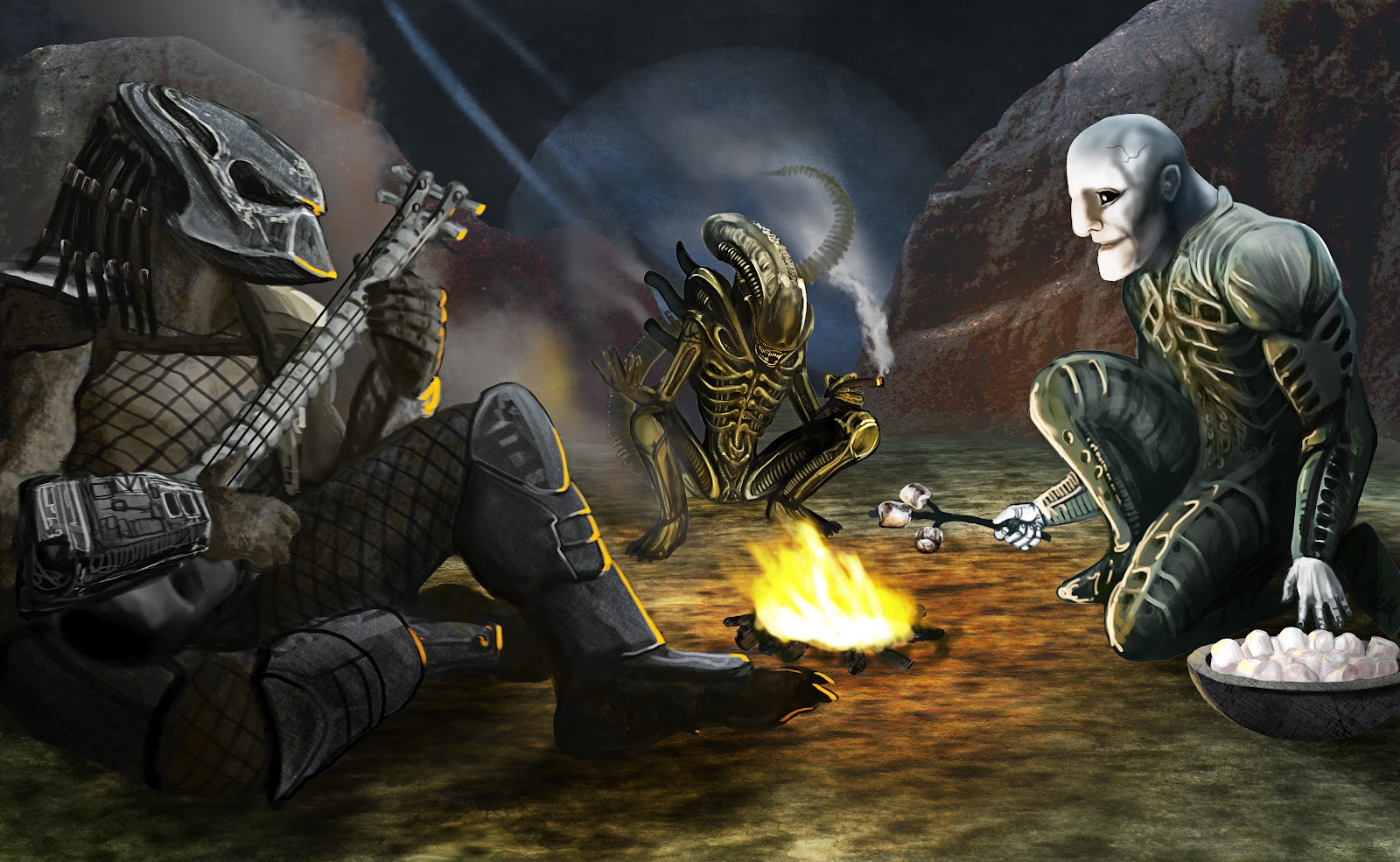 Around the campfire (x-post: r/movies) : r/LV426