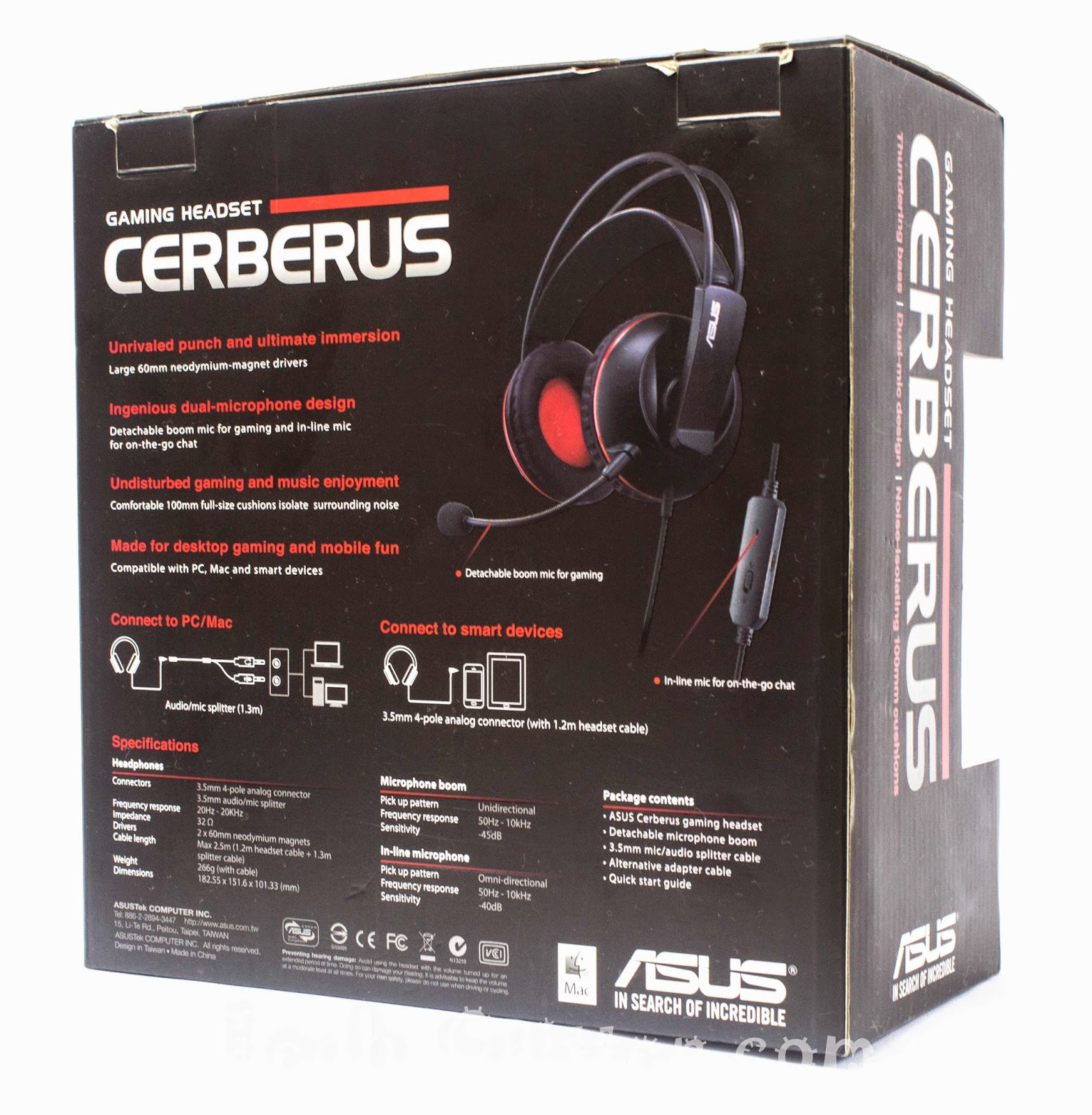 Unboxing & Review: ASUS Cerberus Gaming Headset 8