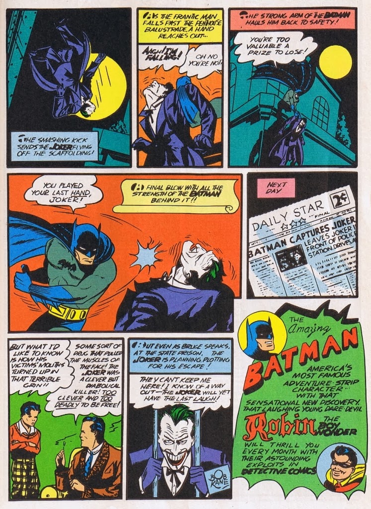 The Great Comic Book Heroes The Joker S First Appearance In