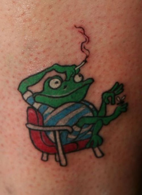 cute tattoo designs. Cute Frog Tattoo Designs 4