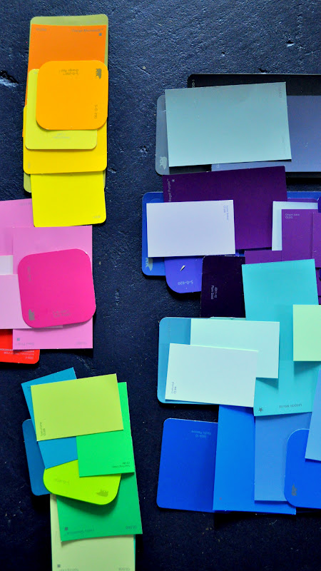 art actually: diy: paint swatch art