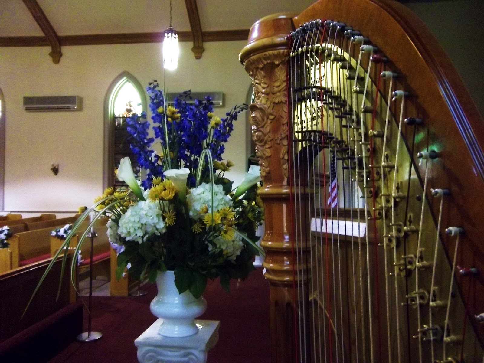 Ottawa Harpist Harp & Violin Duet for a Wedding at Zion Lutheran
