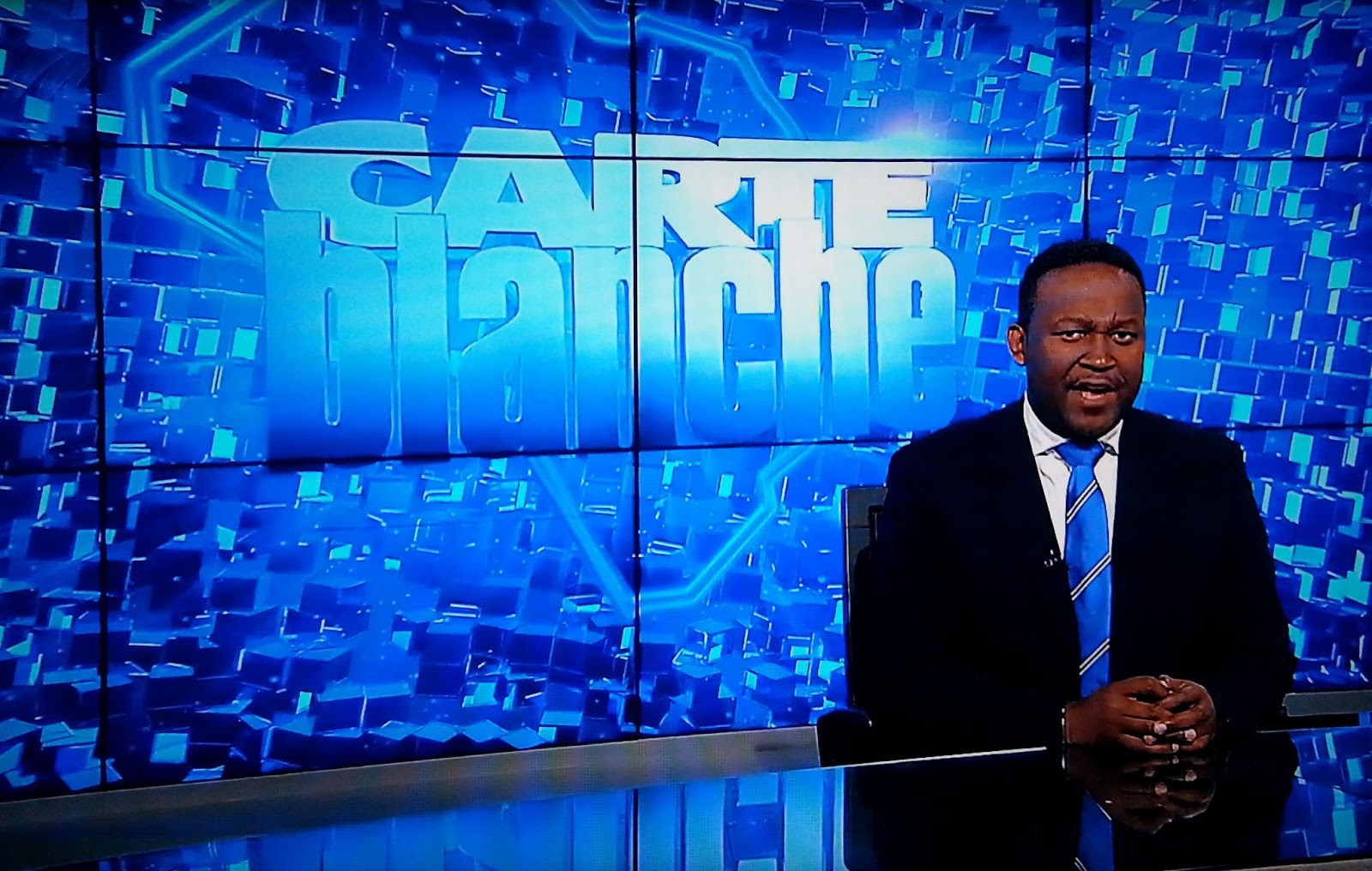 TV with Thinus Carte Blanche on is trying out the SuperSport