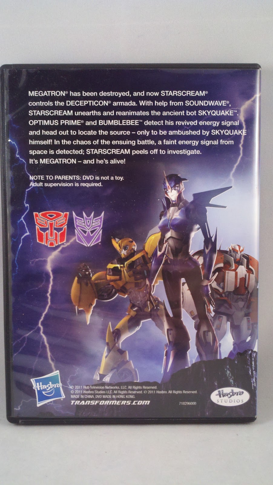 One Per Case Transformers Prime Optimus Vs Megatron Dvd 2pk Pt 2