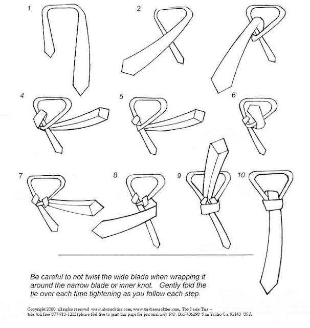 tying a necktie windsor knot