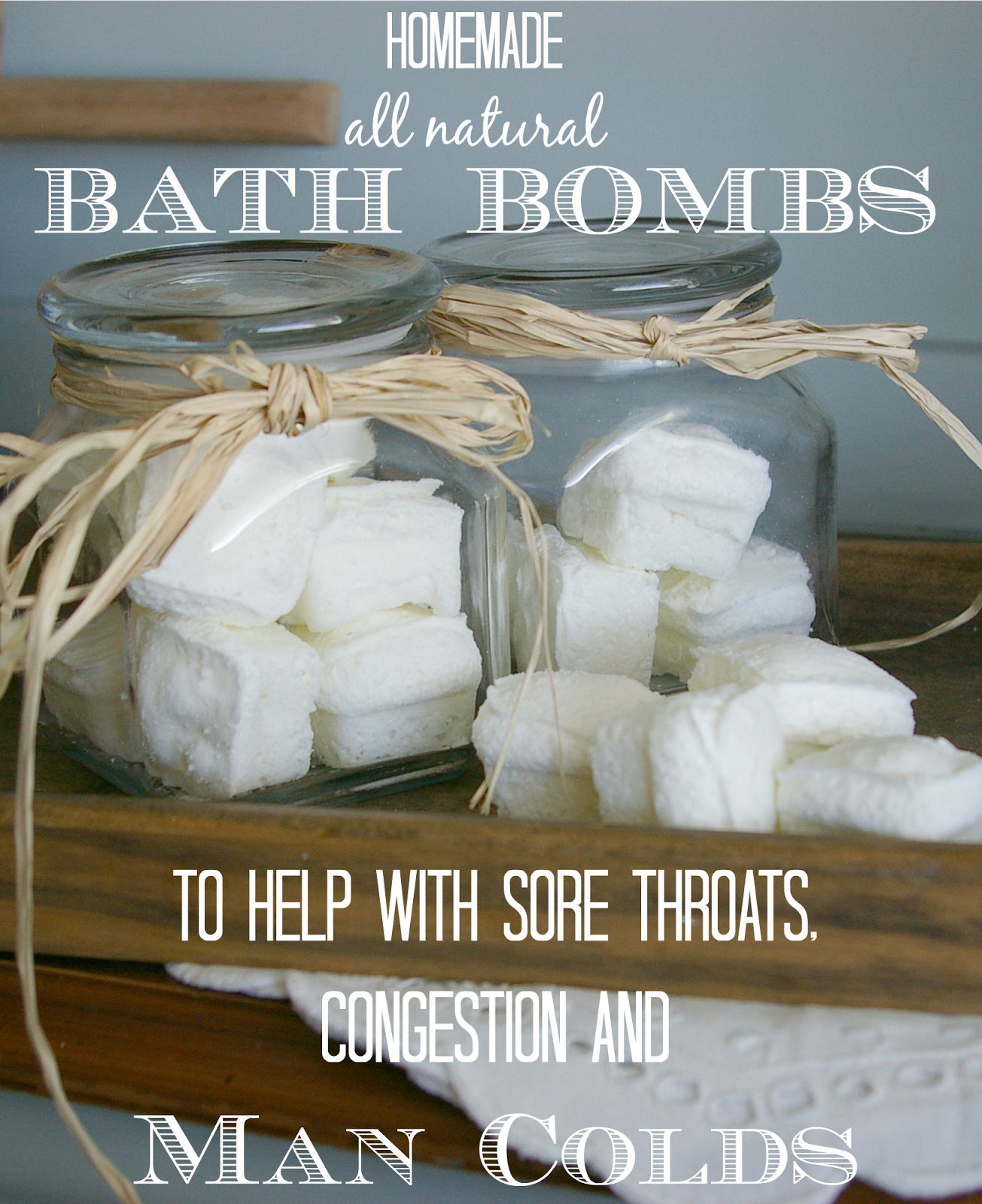 Emmy in her Element Homemade Bath Fizzies {perfect for congestion and sore throats}