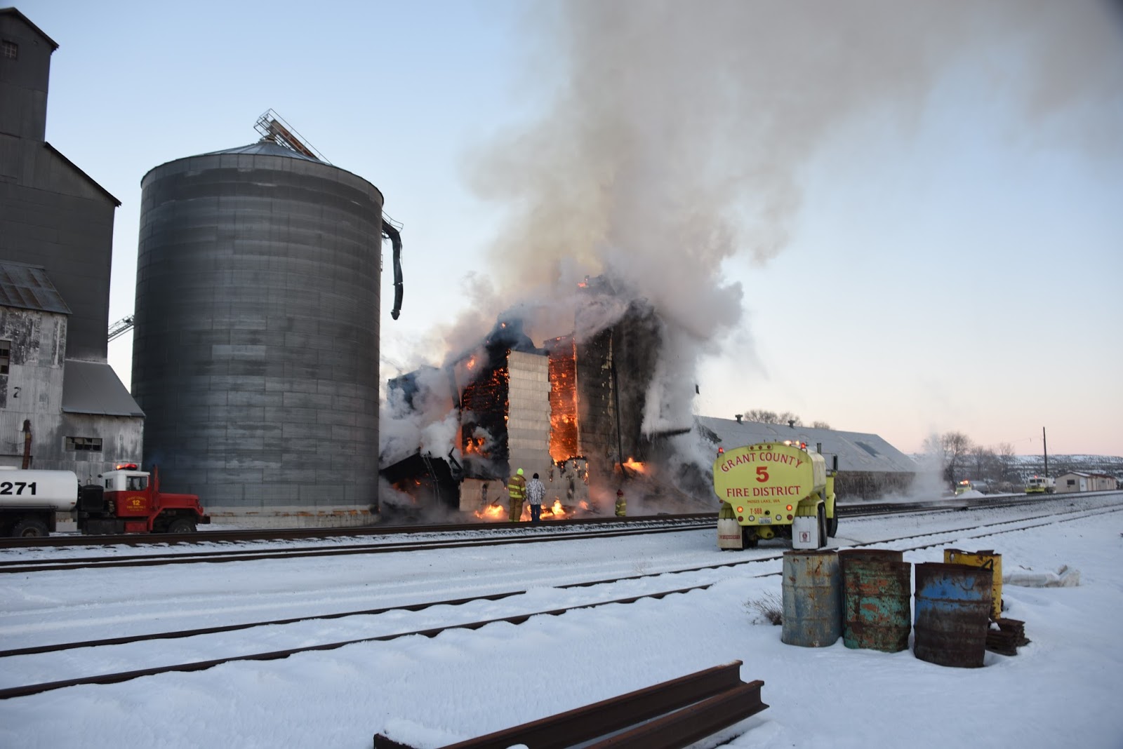 Big Bend Railroad History 2016 Wilson Creek Grain Elevator Fire