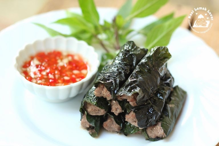 Nasi Lemak Lover Bo La Lot ( Vietnamese Grilled Lemongrass Beef