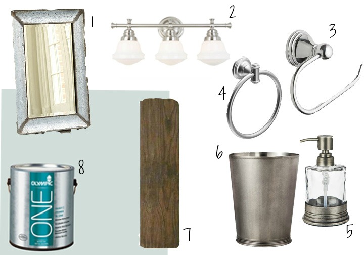 Whimsy Renee Powder Room Mood Board