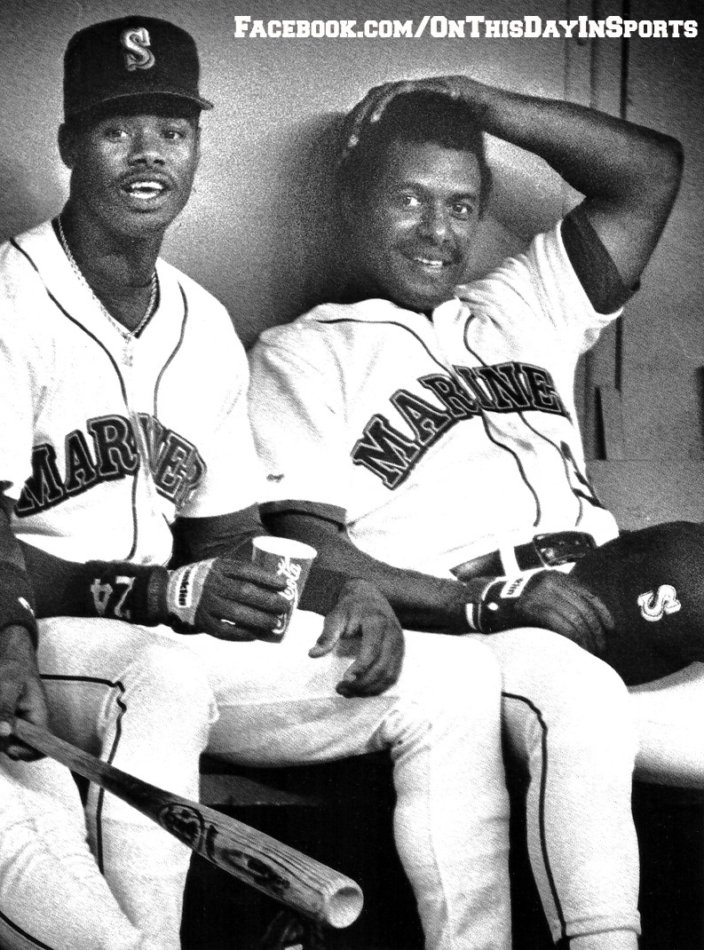 Yesterday, 31 years ago Ken Griffey Sr. and Ken Griffey Jr. became the