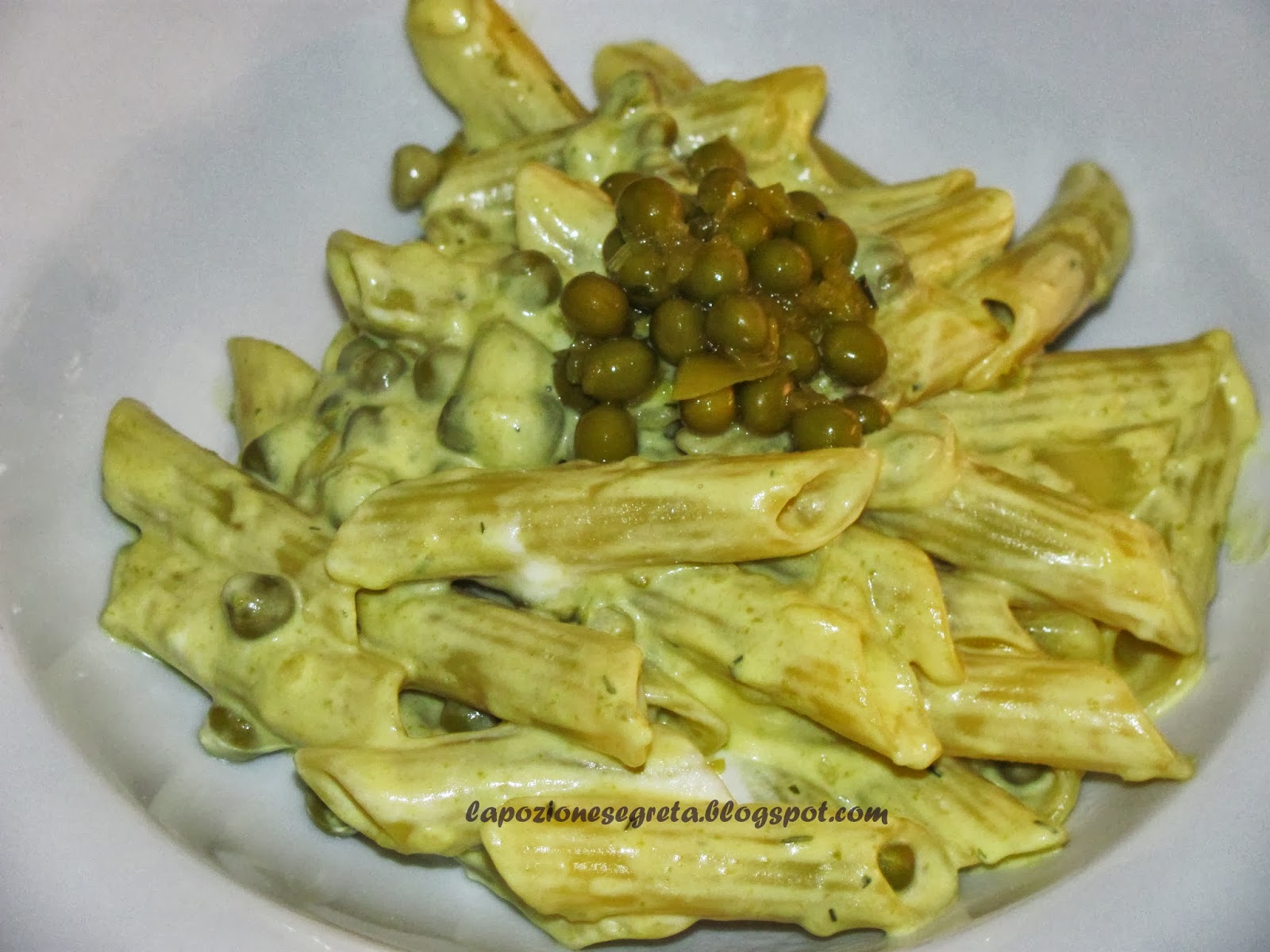 La Pozione Segreta Pasta piselli e philadelphia