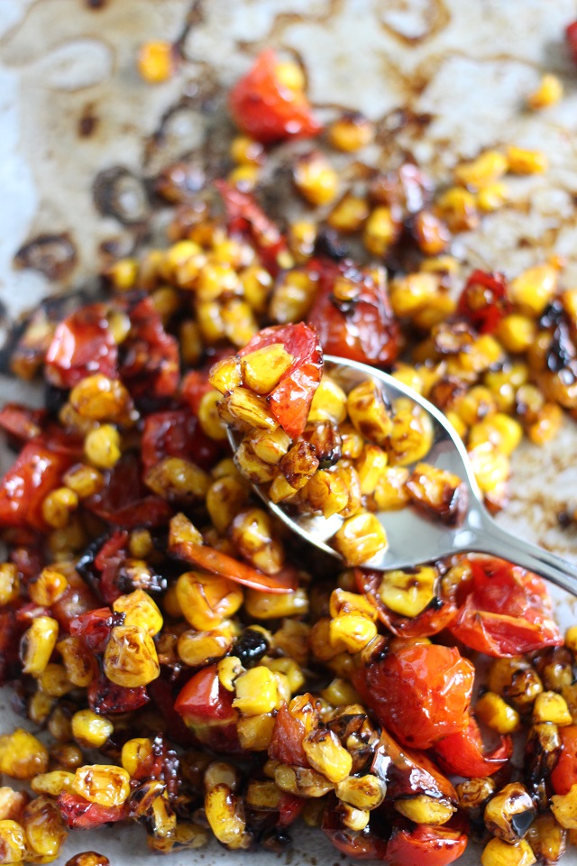 Creamy Sweet Corn Soup with Roasted Corn and Tomato Relish Mama Loves