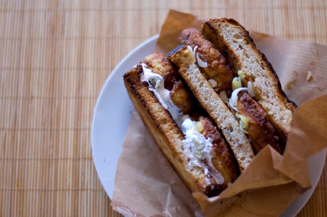 Sándwich de falafel agripicante Sándwich de falafel agripicante