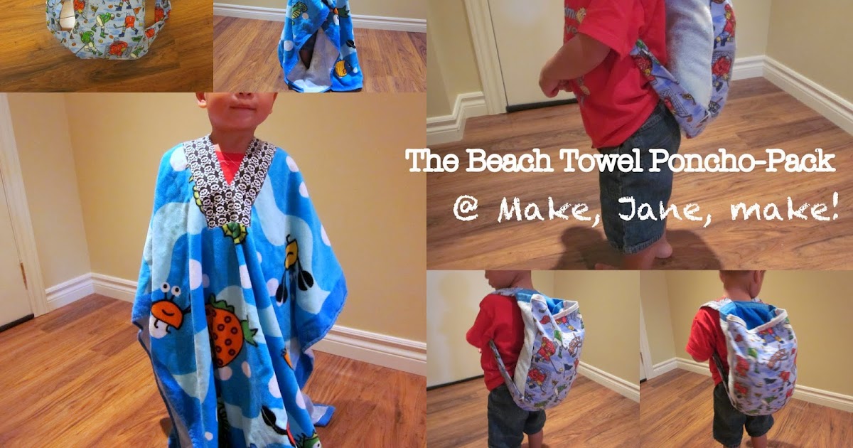 older child's towelling poncho