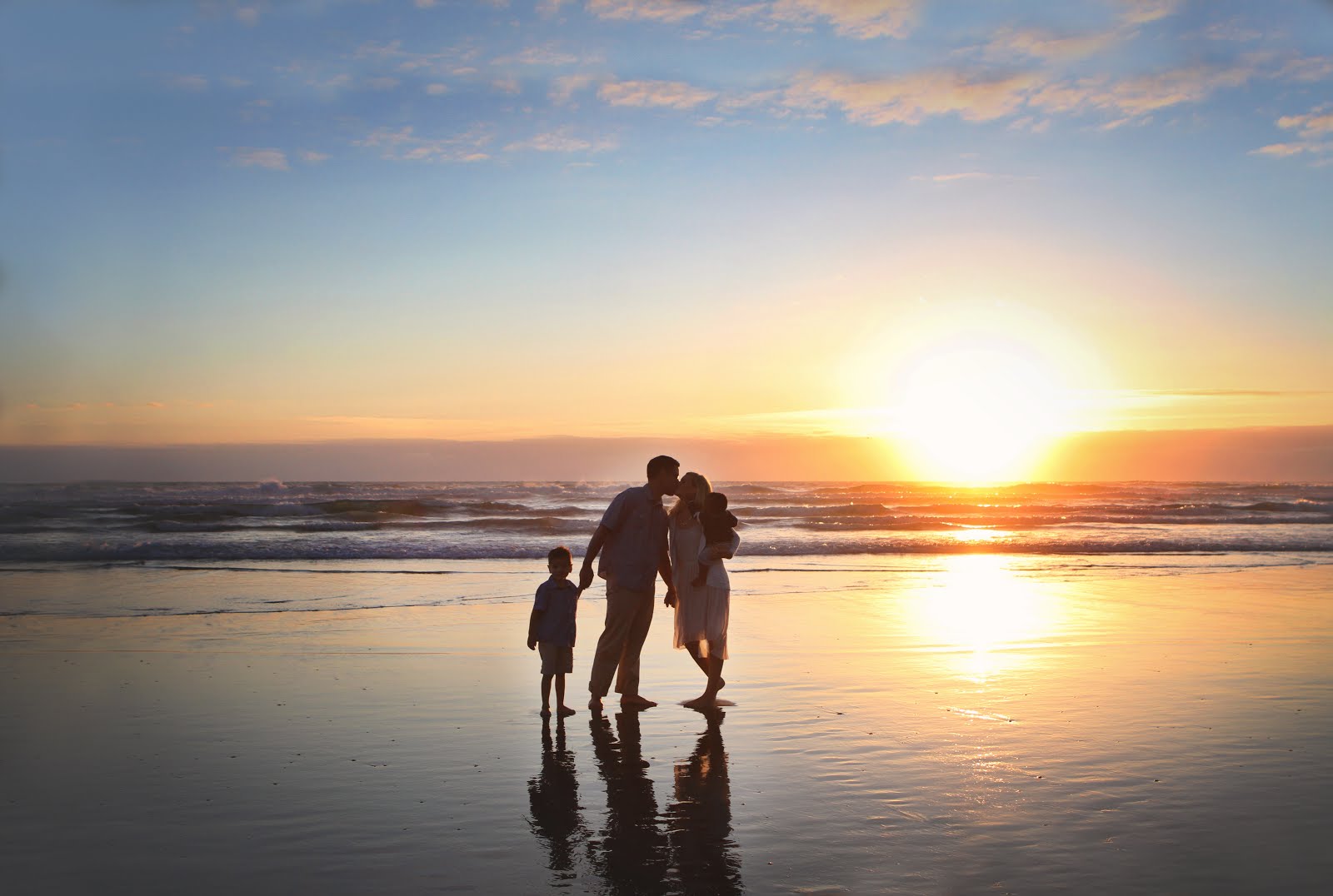 The 4 of us at sunset