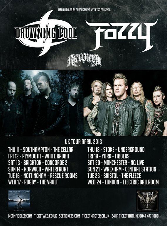 Drowning Pool Tour Uk Drowning Pool Tour Uk