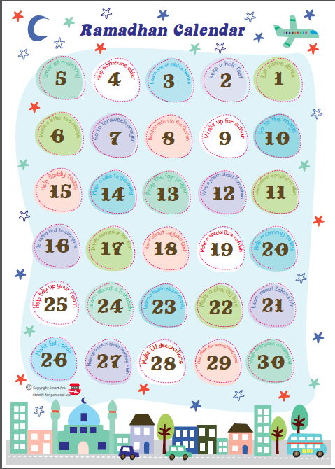 Ramadan Calendar Printables : The colours of million memories by juliet le sweetheart Ramadan Calendar Printables : The colours of million memories by juliet le sweetheart