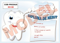 DIPLOMA PENTRU COPII LA CABINET STOMATOLOGIC - DD08