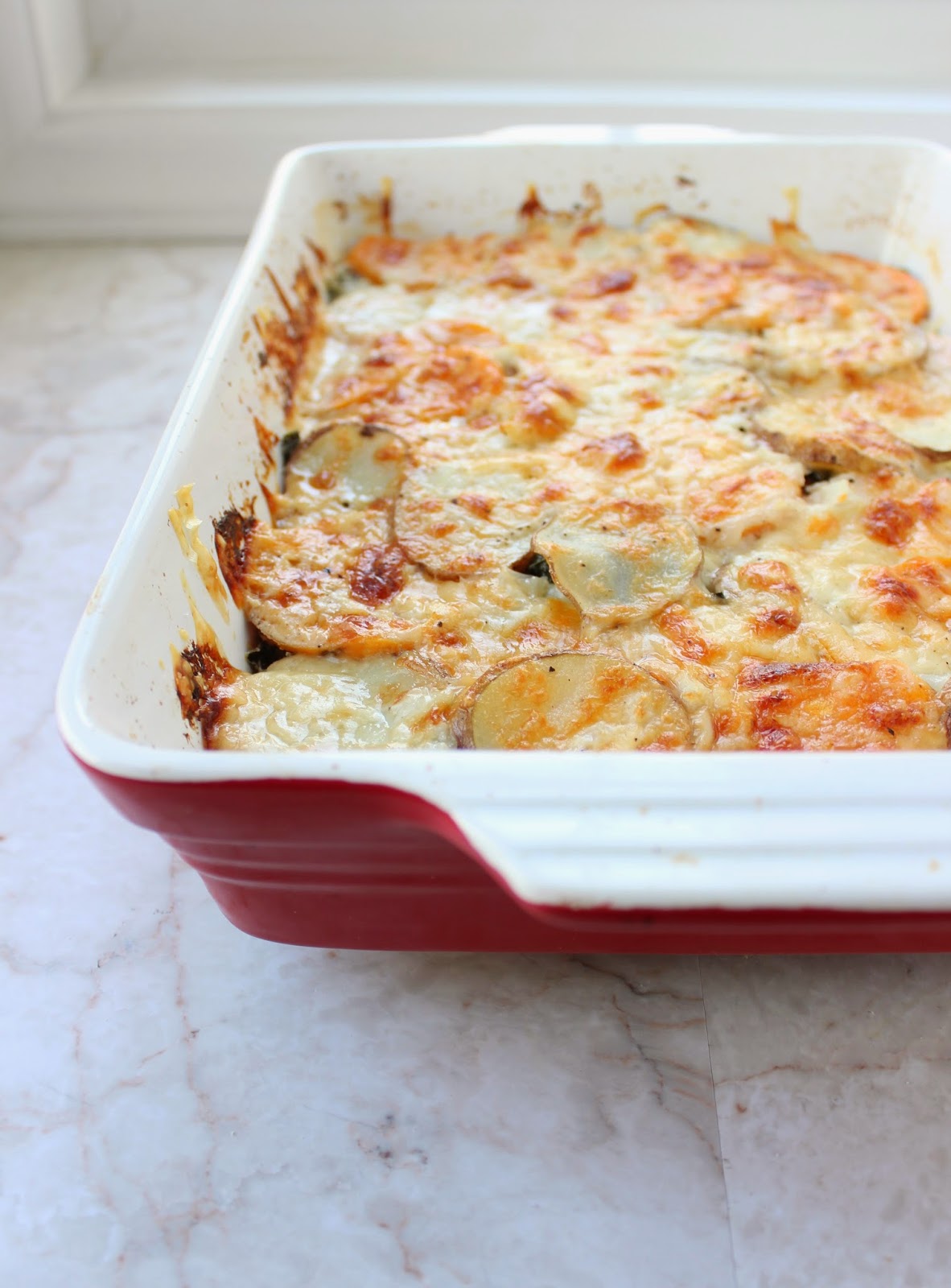 Stew or a Story Mixed Potato & Kale Au Gratin