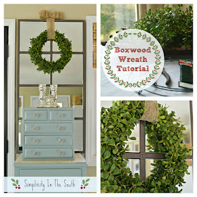 How to make a boxwood wreath.