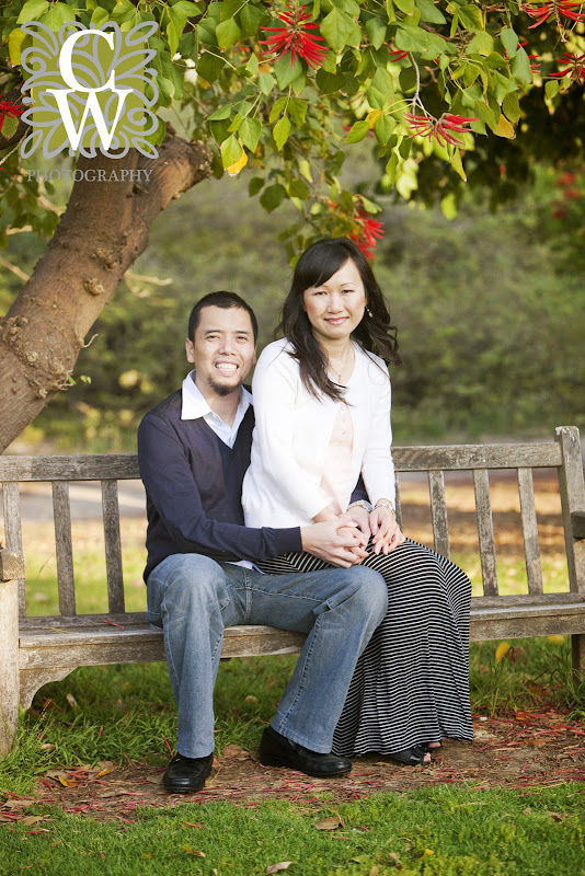 engagement portrait fullerton arboretum