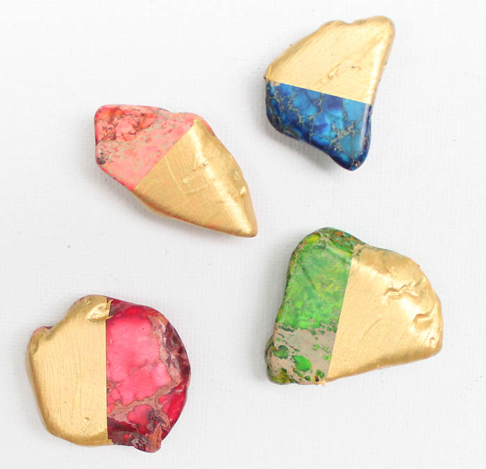 DIY Gold Dipped Gina Michele