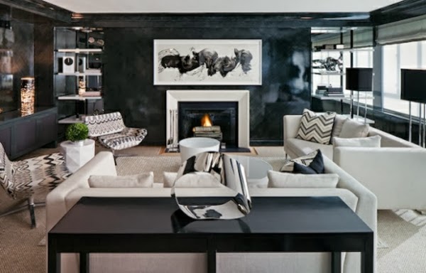 Lindas salas en gris y blanco - Salas con estilo