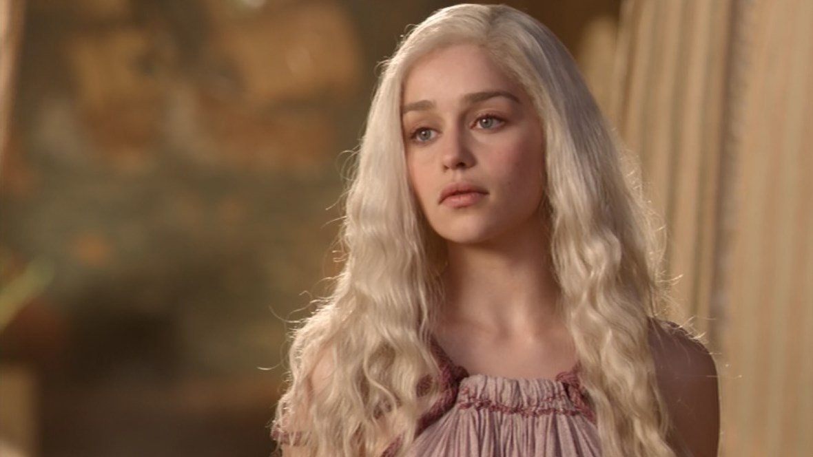 Horror Movies and Beer! Emilia Clarke takes a sizzling bath in Game of