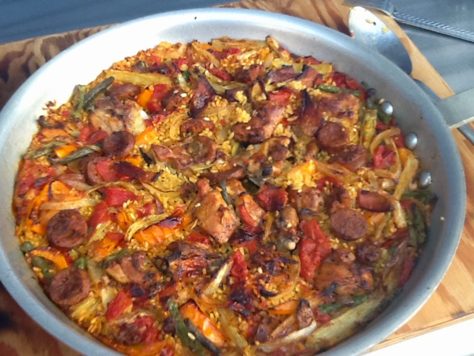 Flour, water, yeast, and steel Wood Fired Paella