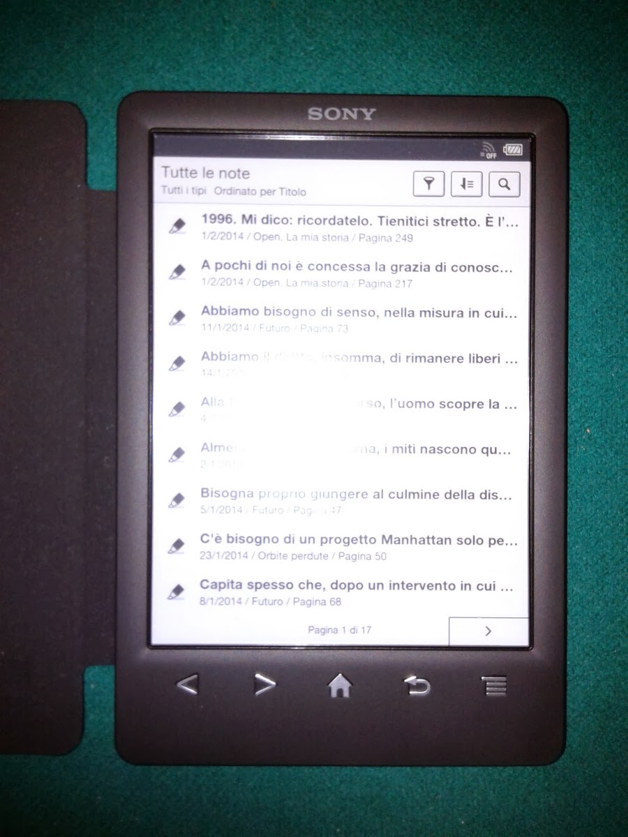 Pregi e difetti dell'ebook reader Sony PRST3 QualitativaMente