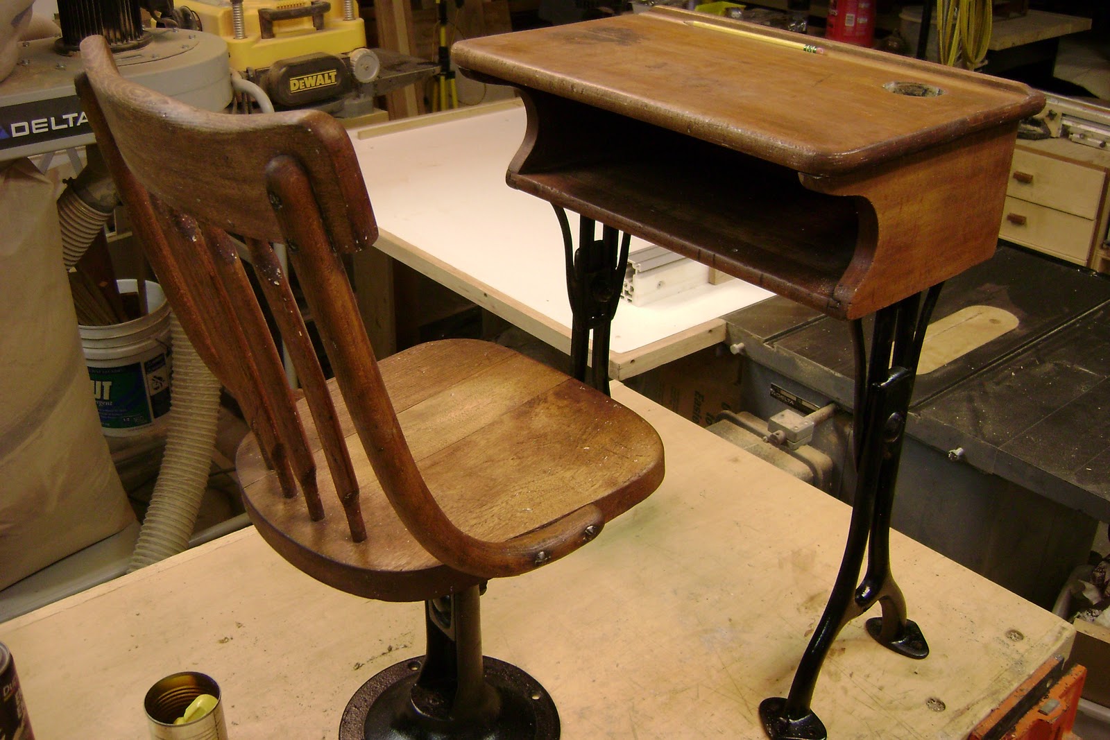 Alaska Wood Old School Desk restored : DSC01677 <strong>High Stool</strong> Desk Chairs from alaskawood.blogspot.com size 1600 x 1067 jpeg 273kB