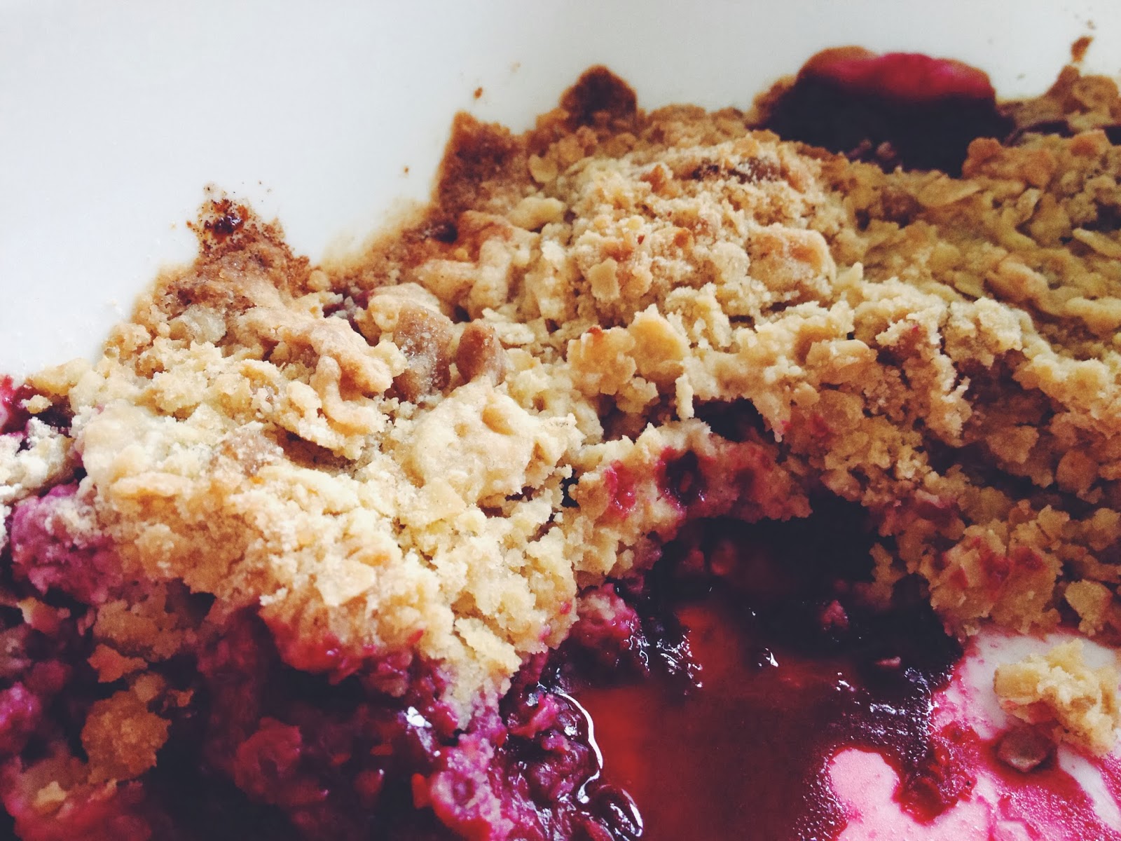Ramblings from Liz Recipe Mixed Fruit Crumble