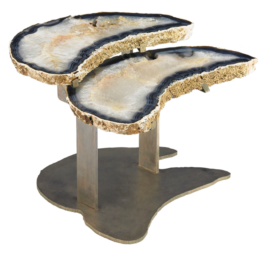 A Well-Nurtured Life: Nurture Your Home - Gorgeous Geodes This table is definitely aspirational, but would be a breathtaking addition to a living or sitting room. Geode table in Agate and Bronze by Brenda Houston, ... - A Well-Nurtured Life: Nurture Your Home - Gorgeous Geodes
