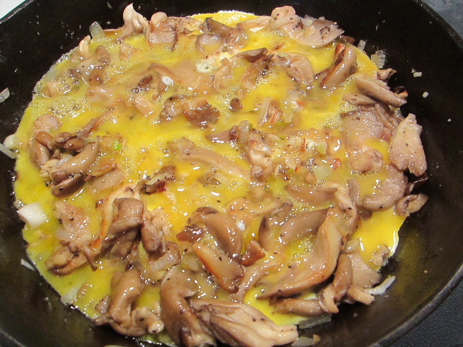 Effortnesslessly Oyster Mushrooms Omelet