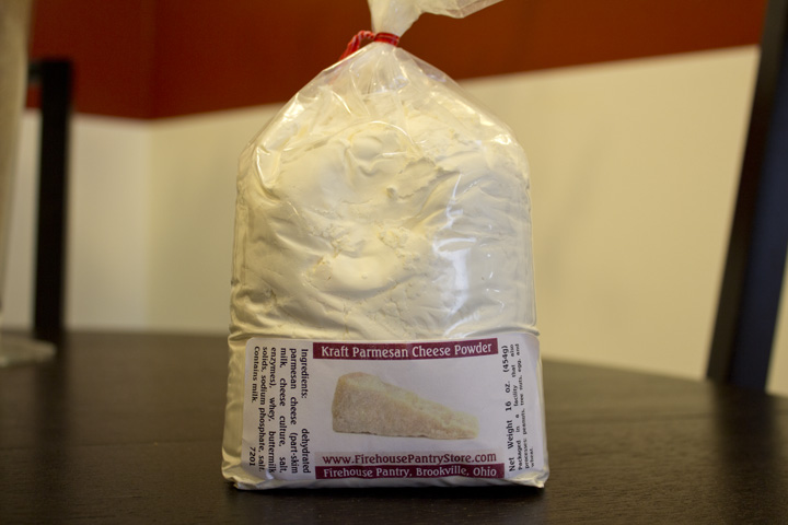 Food Storage For Dinner Parmesan Cheese Powder Alfredo Sauce