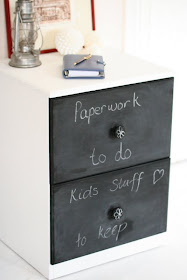Chalk Board filing cabinet by Lilyfield life