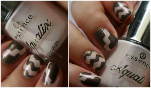 Chevron Nails with L'Oréal 805 Mysterious Icon ans DIY Nail Vinyls